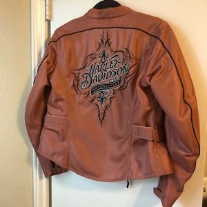 Soft Pink Mesh Harley Davidson Moto Jacket! SZ S